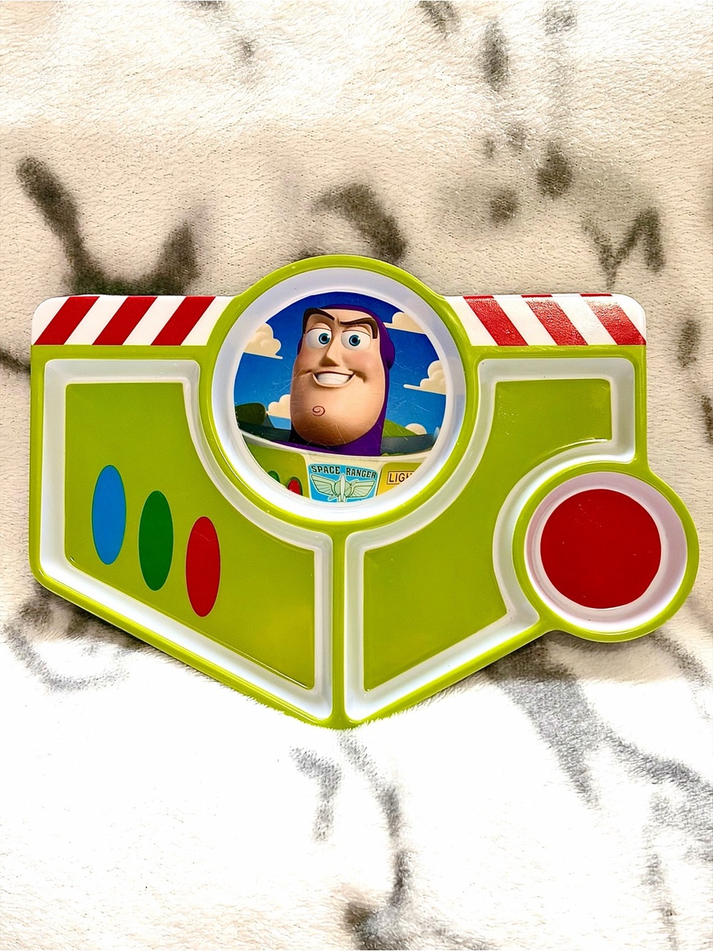 2002 Disney Store Exclusive Buzz Lightyear  Melamine Divided Kid’s Plate/Retired